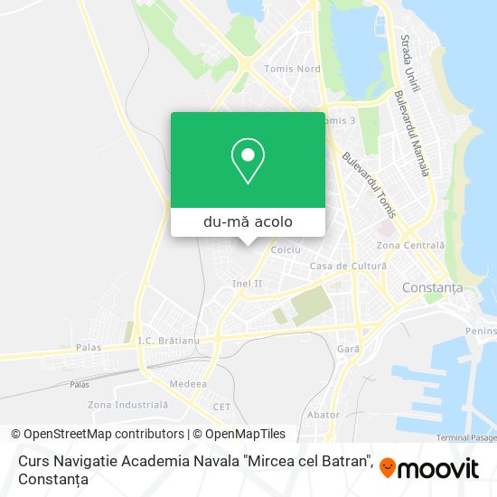 Hartă Curs Navigatie Academia Navala "Mircea cel Batran"