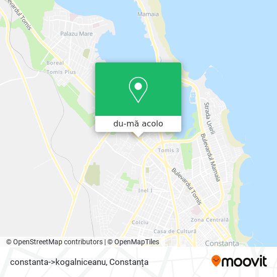 Hartă constanta->kogalniceanu