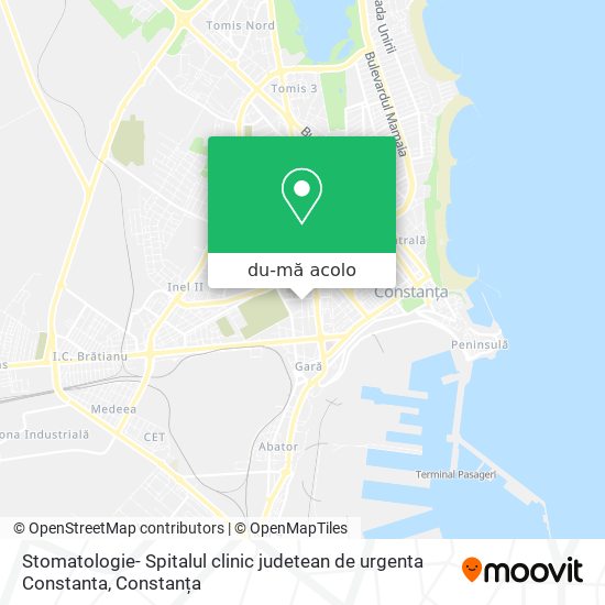 Hartă Stomatologie- Spitalul clinic judetean de urgenta Constanta