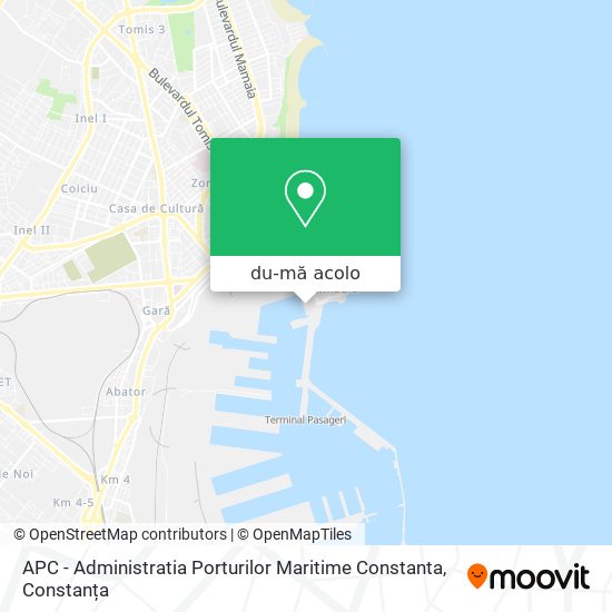 Hartă APC - Administratia Porturilor Maritime Constanta