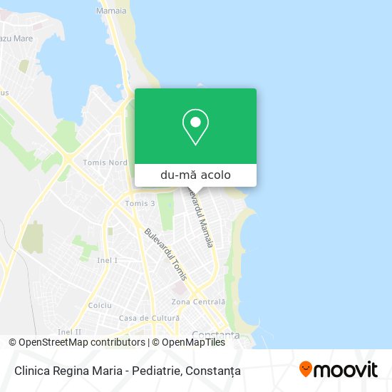 Hartă Clinica Regina Maria - Pediatrie