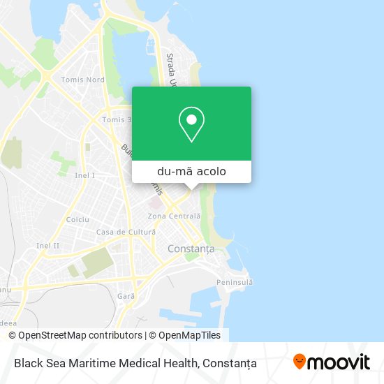 Hartă Black Sea Maritime Medical Health