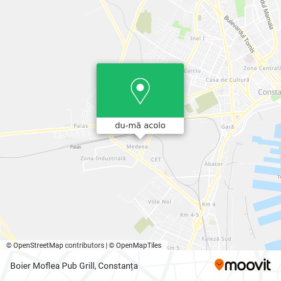 Hartă Boier Moflea Pub Grill