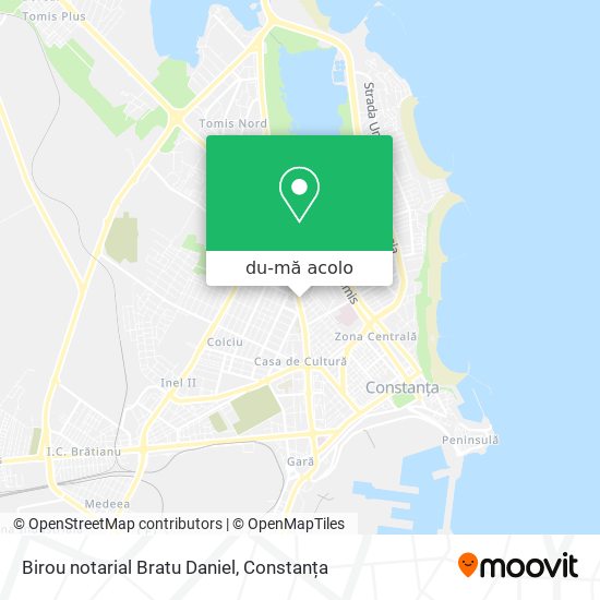 Hartă Birou notarial Bratu Daniel