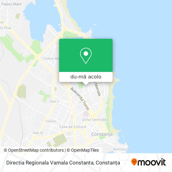 Hartă Directia Regionala Vamala Constanta