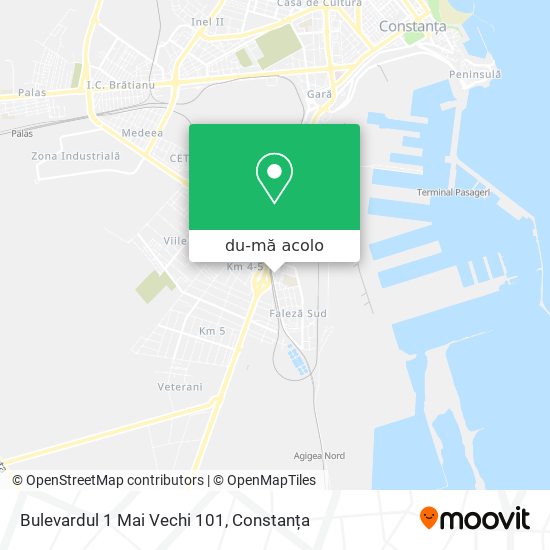 Hartă Bulevardul 1 Mai Vechi 101