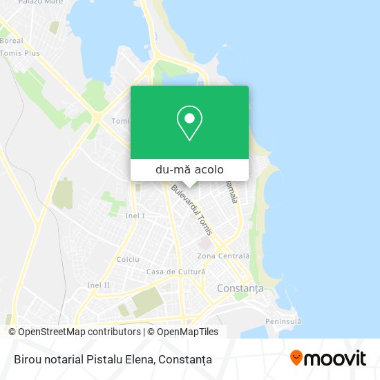 Hartă Birou notarial Pistalu Elena