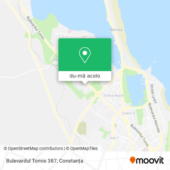 Hartă Bulevardul Tomis 387