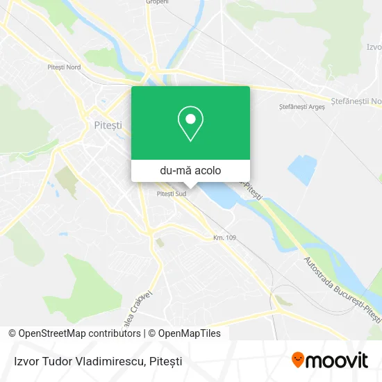 Hartă Izvor Tudor Vladimirescu