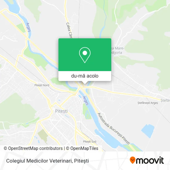 Hartă Colegiul Medicilor Veterinari
