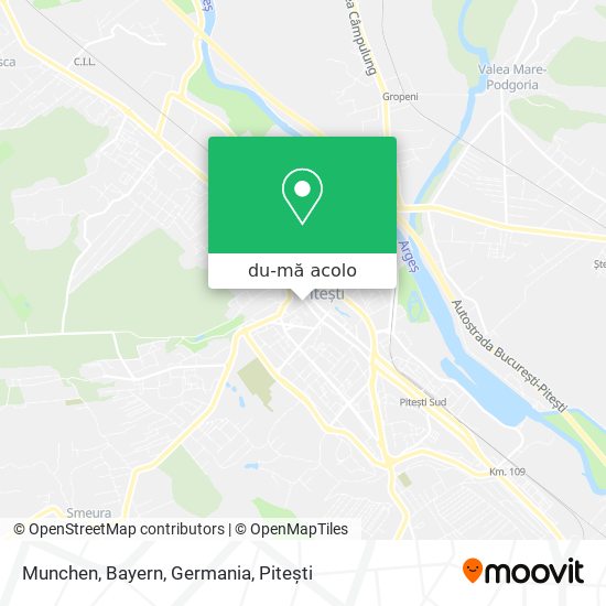 Hartă Munchen, Bayern, Germania