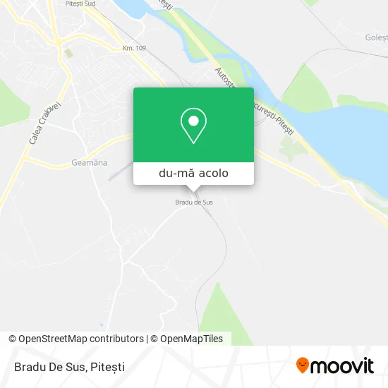 Hartă Bradu De Sus