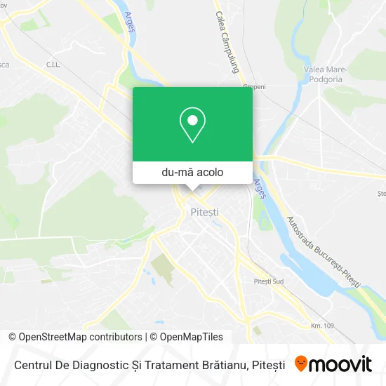 Hartă Centrul De Diagnostic Și Tratament Brătianu