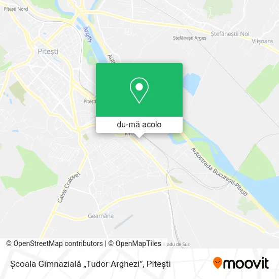 Hartă Școala Gimnazială „Tudor Arghezi”