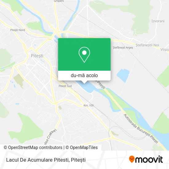 Hartă Lacul De Acumulare Pitesti