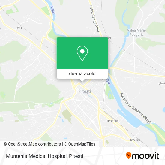 Hartă Muntenia Medical Hospital