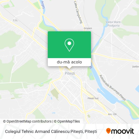 Hartă Colegiul Tehnic  Armand Călinescu  Pitești