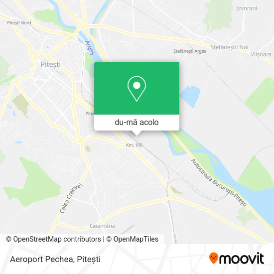 Hartă Aeroport Pechea