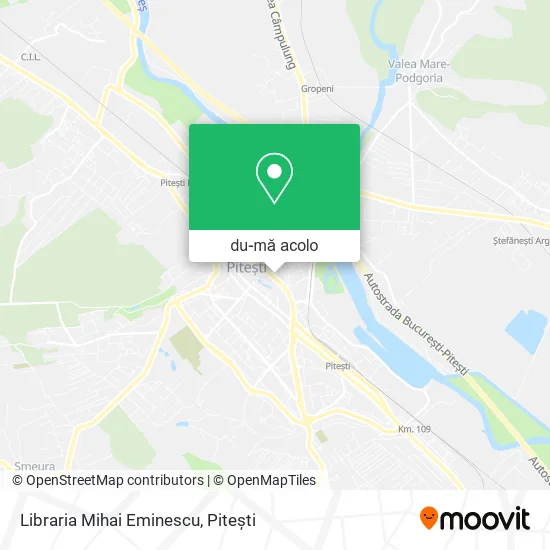 Hartă Libraria  Mihai Eminescu