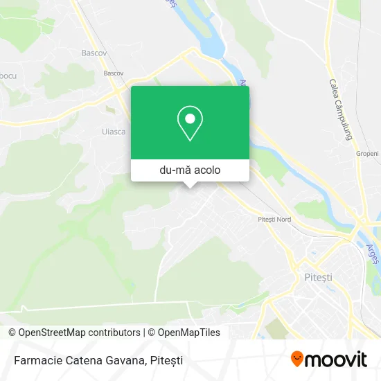 Hartă Farmacie Catena Gavana
