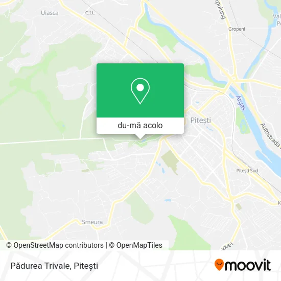 Hartă Pădurea Trivale