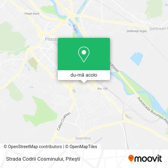 Hartă Strada Codrii Cosminului