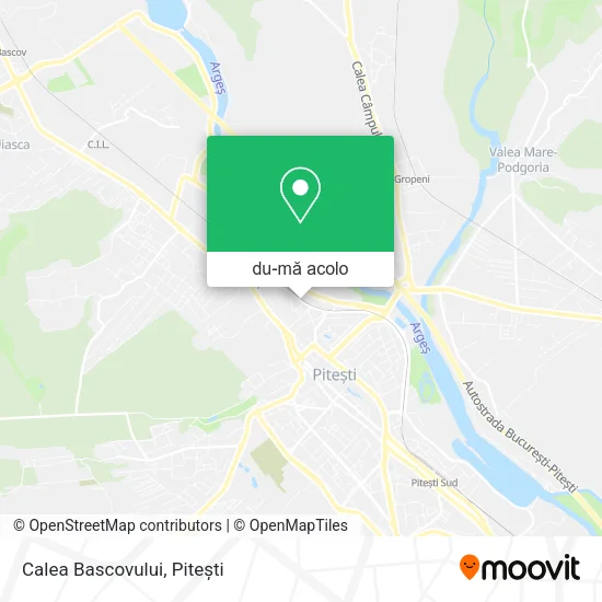 Hartă Calea Bascovului