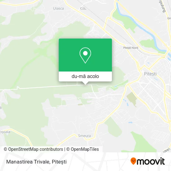 Hartă Manastirea Trivale