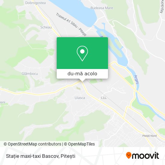 Hartă Stație maxi-taxi Bascov