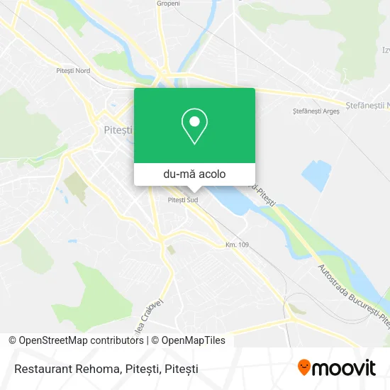 Hartă Restaurant Rehoma, Piteşti