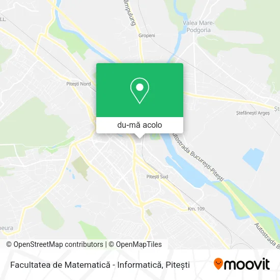 Hartă Facultatea de Matematică - Informatică