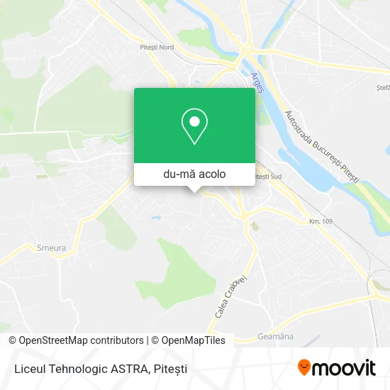 Hartă Liceul Tehnologic ASTRA