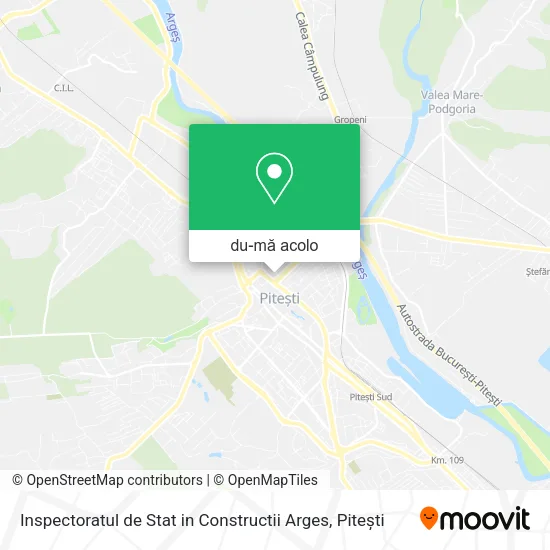 Hartă Inspectoratul de Stat in Constructii Arges