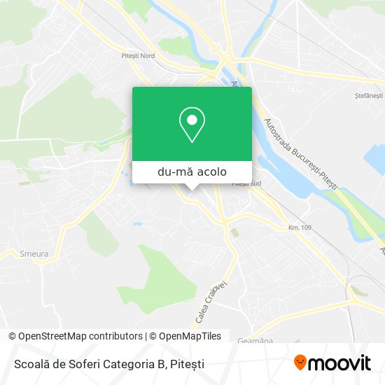 Hartă Scoală de Soferi Categoria B