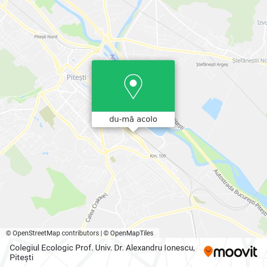 Hartă Colegiul Ecologic Prof. Univ. Dr. Alexandru Ionescu