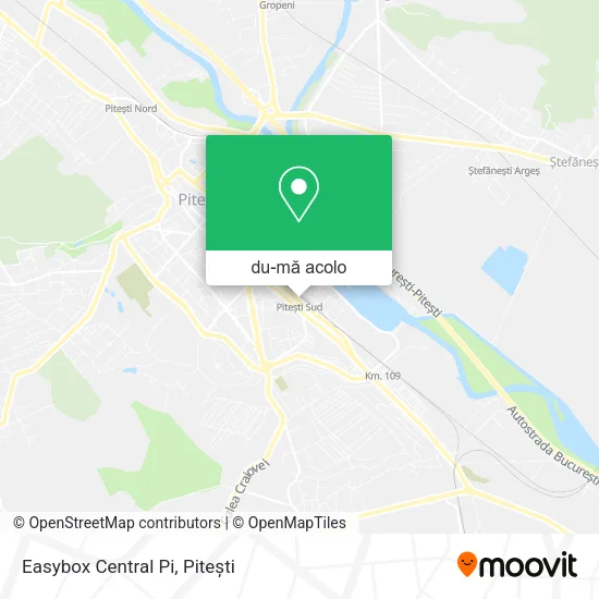 Hartă Easybox Central Pi