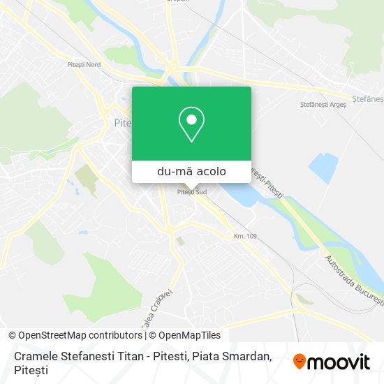 Hartă Cramele Stefanesti Titan - Pitesti, Piata Smardan