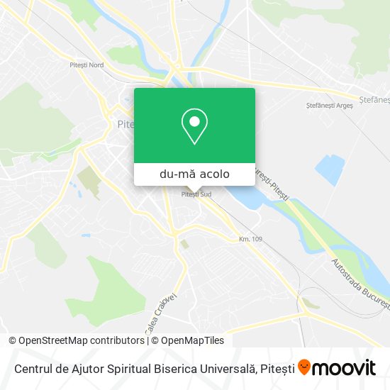 Hartă Centrul de Ajutor Spiritual Biserica Universală