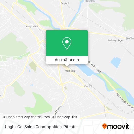 Hartă Unghii Gel Salon Cosmopolitan