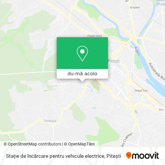 Hartă Stație de încărcare pentru vehicule electrice