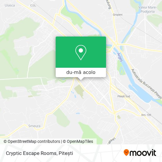 Hartă Cryptic Escape Rooms