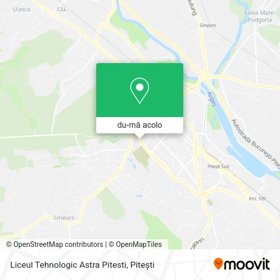 Hartă Liceul Tehnologic Astra Pitesti