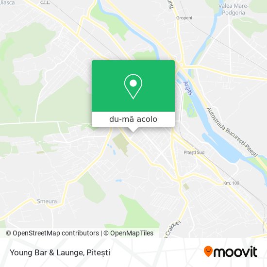 Hartă Young Bar & Launge