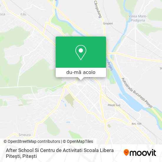 Hartă After School Si Centru de Activitati Scoala Libera Pitești