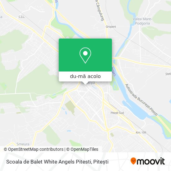 Hartă Scoala de Balet White Angels Pitesti