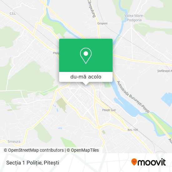 Hartă Secția 1 Poliție