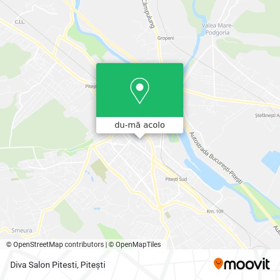 Hartă Diva Salon Pitesti