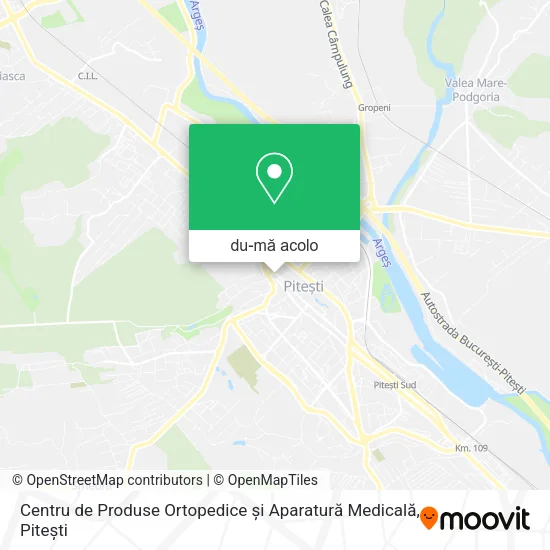 Hartă Centru de Produse Ortopedice și Aparatură Medicală