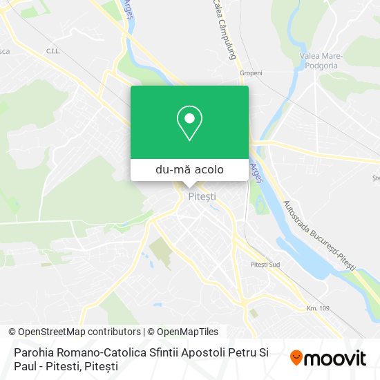 Hartă Parohia Romano-Catolica Sfintii Apostoli Petru Si Paul - Pitesti