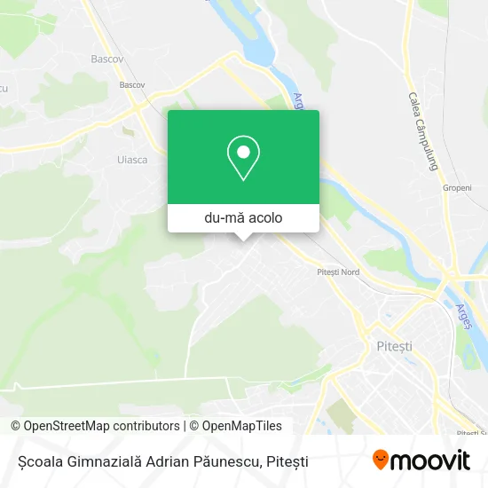Hartă Școala Gimnazială Adrian Păunescu